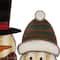 Glitzhome® 30" Metal Christmas Snowman Family Yard Stake
